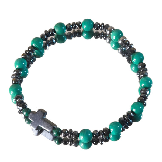 Malachit Energie Armband Mogli Herzchakra