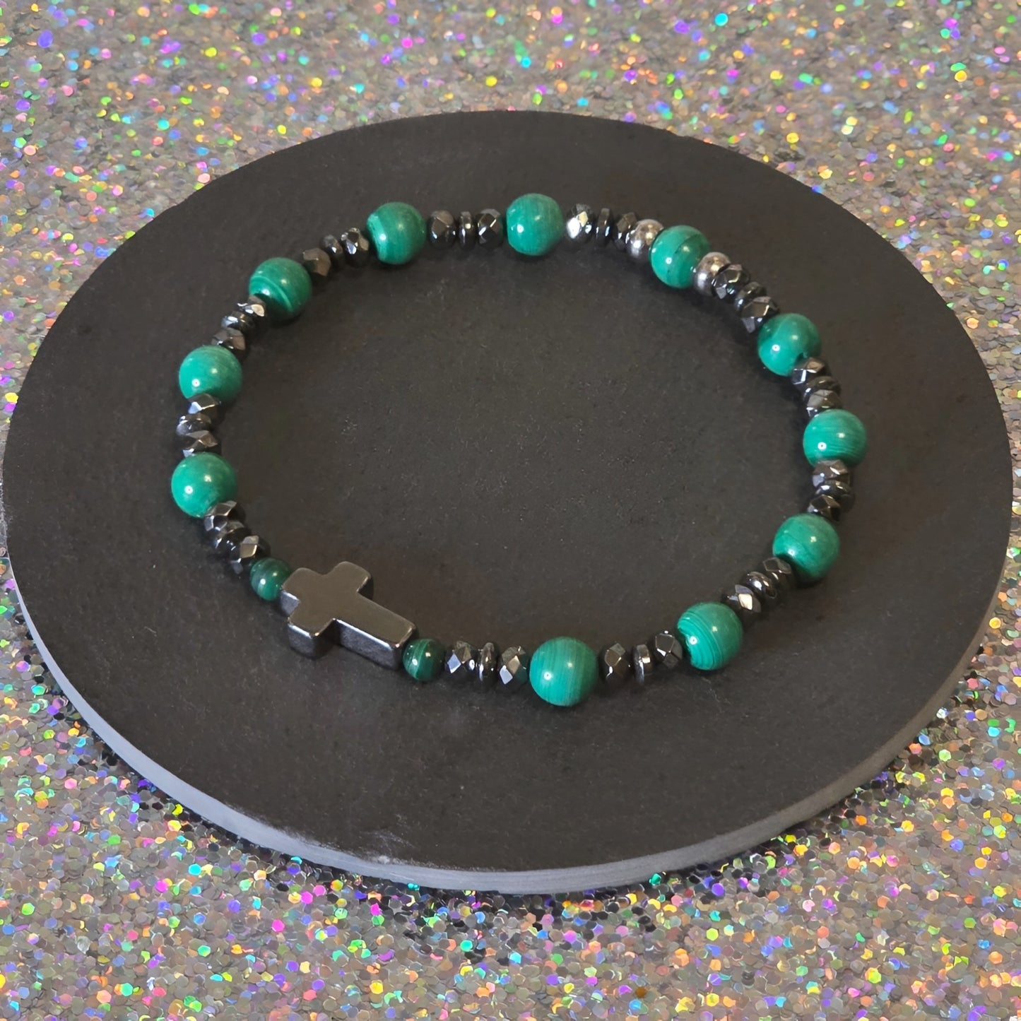 Malachit Energie Armband Mogli Herzchakra