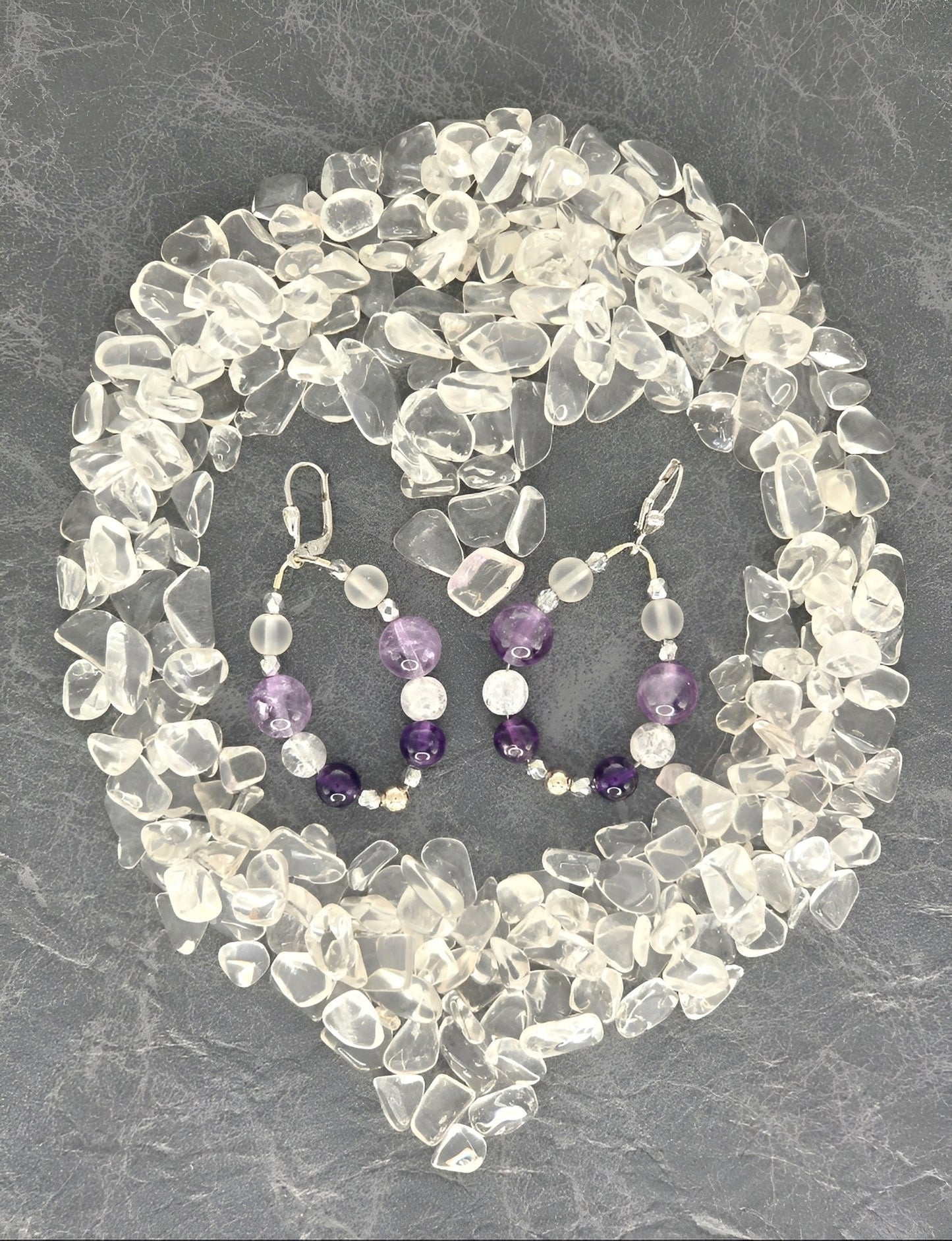 Amethyst Ohrring Kugel Stirnchakra