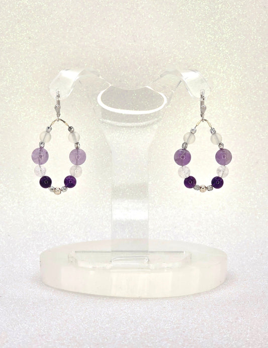 Amethyst Ohrring Kugel Stirnchakra