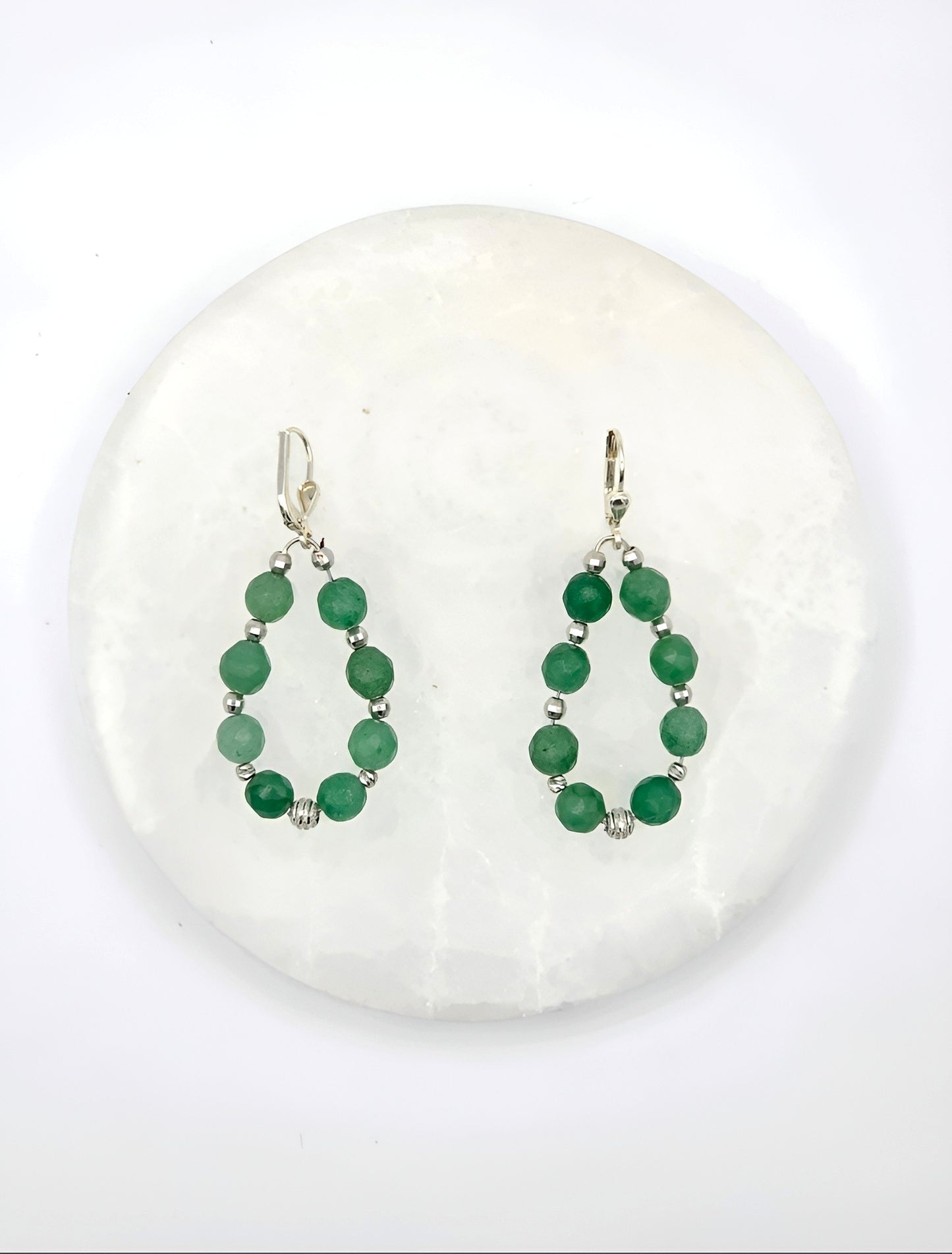 Aventurin Ohrring Herzchakra