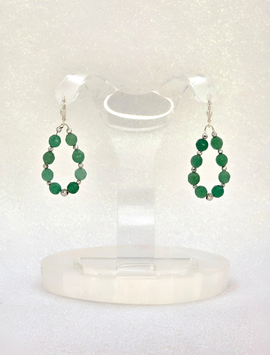 Aventurin Ohrring Herzchakra