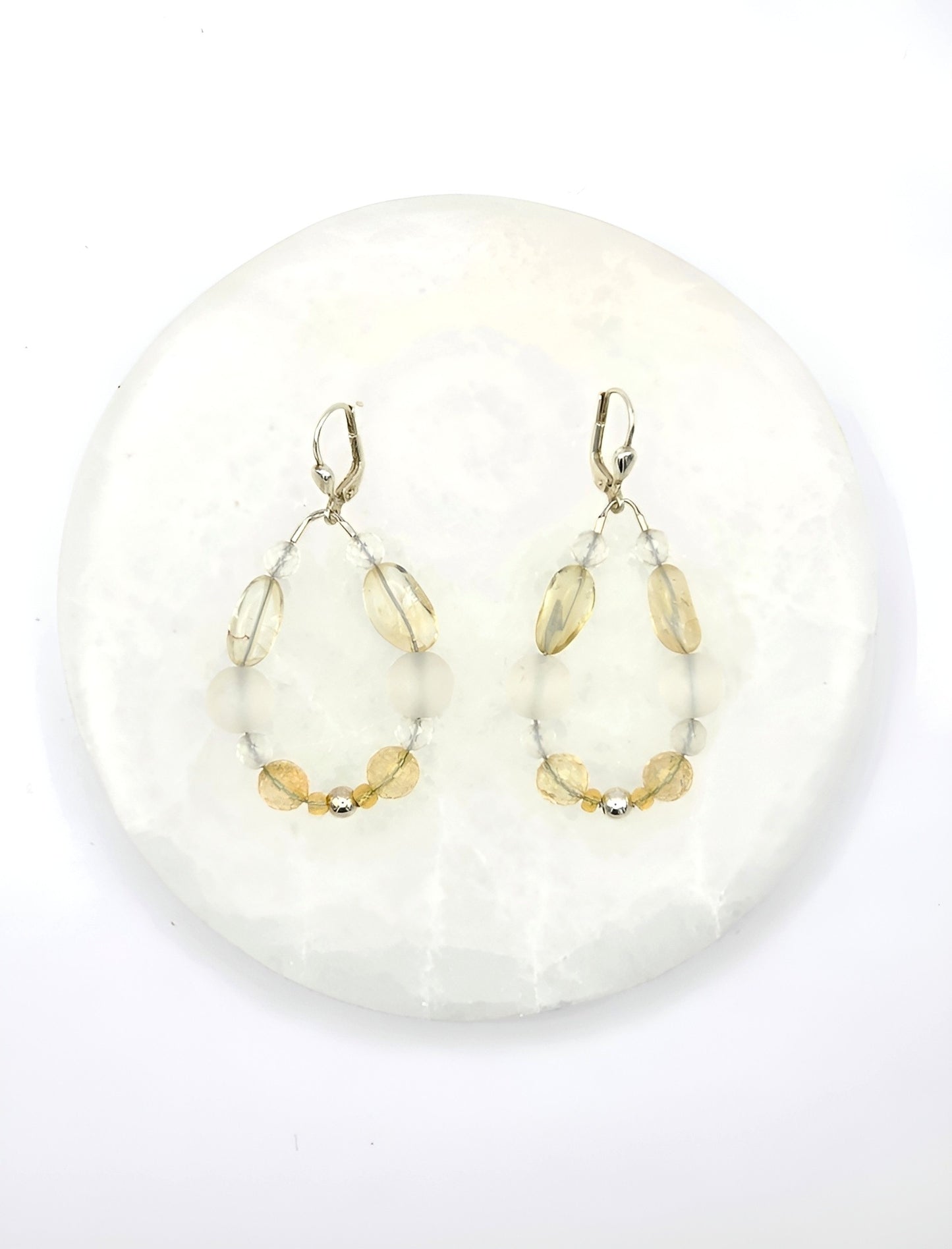 Citrin Ohrring Solarplexus Chakra