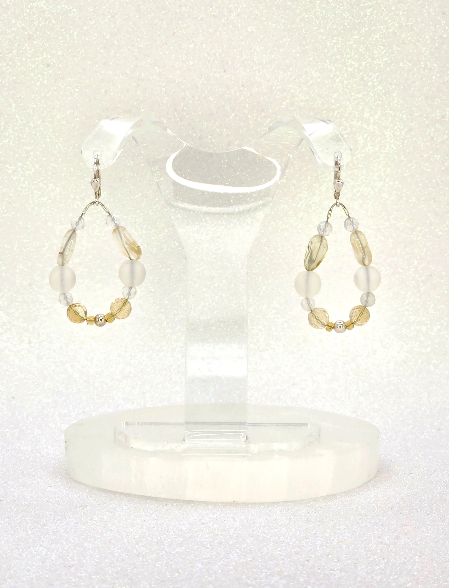 Citrin Ohrring Solarplexus Chakra