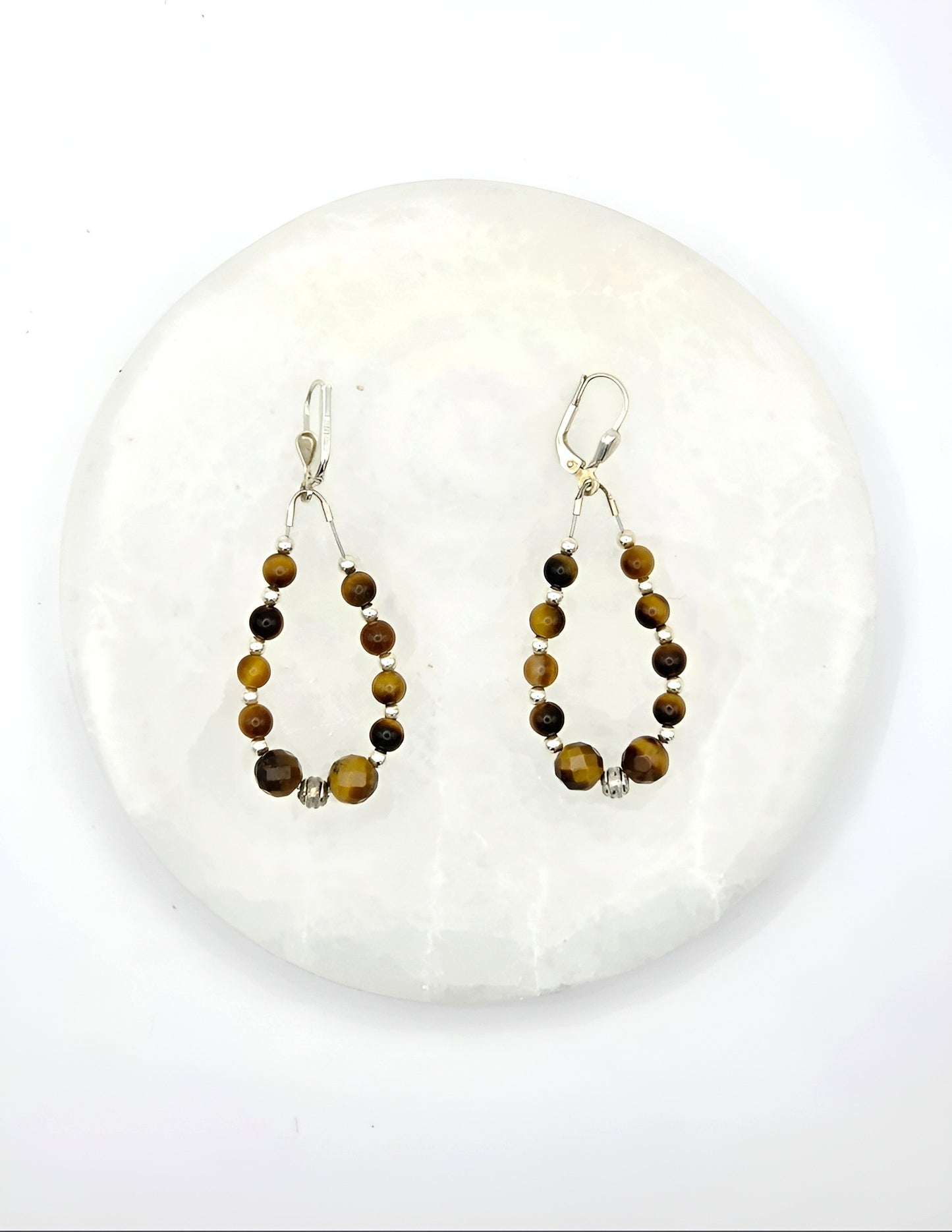 Tigerauge Ohrring Solarplexus Chakra