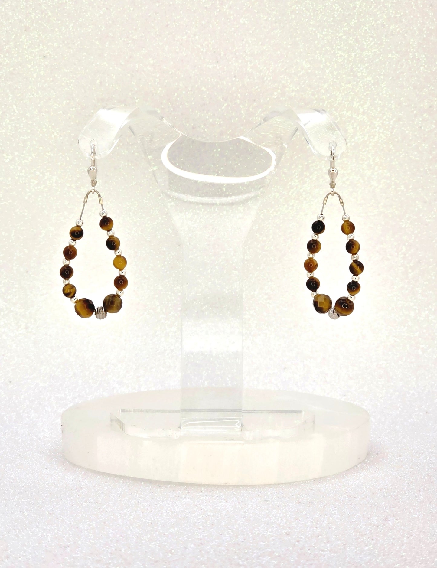 Tigerauge Ohrring Solarplexus Chakra