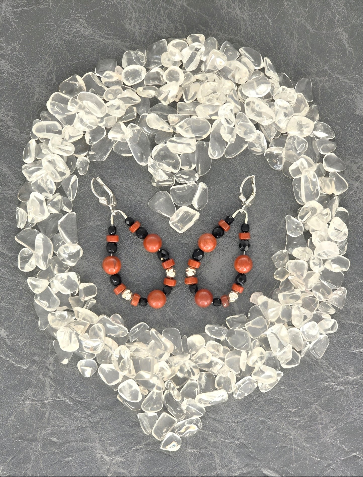 roter Jaspis Ohrring Wurzelchakra