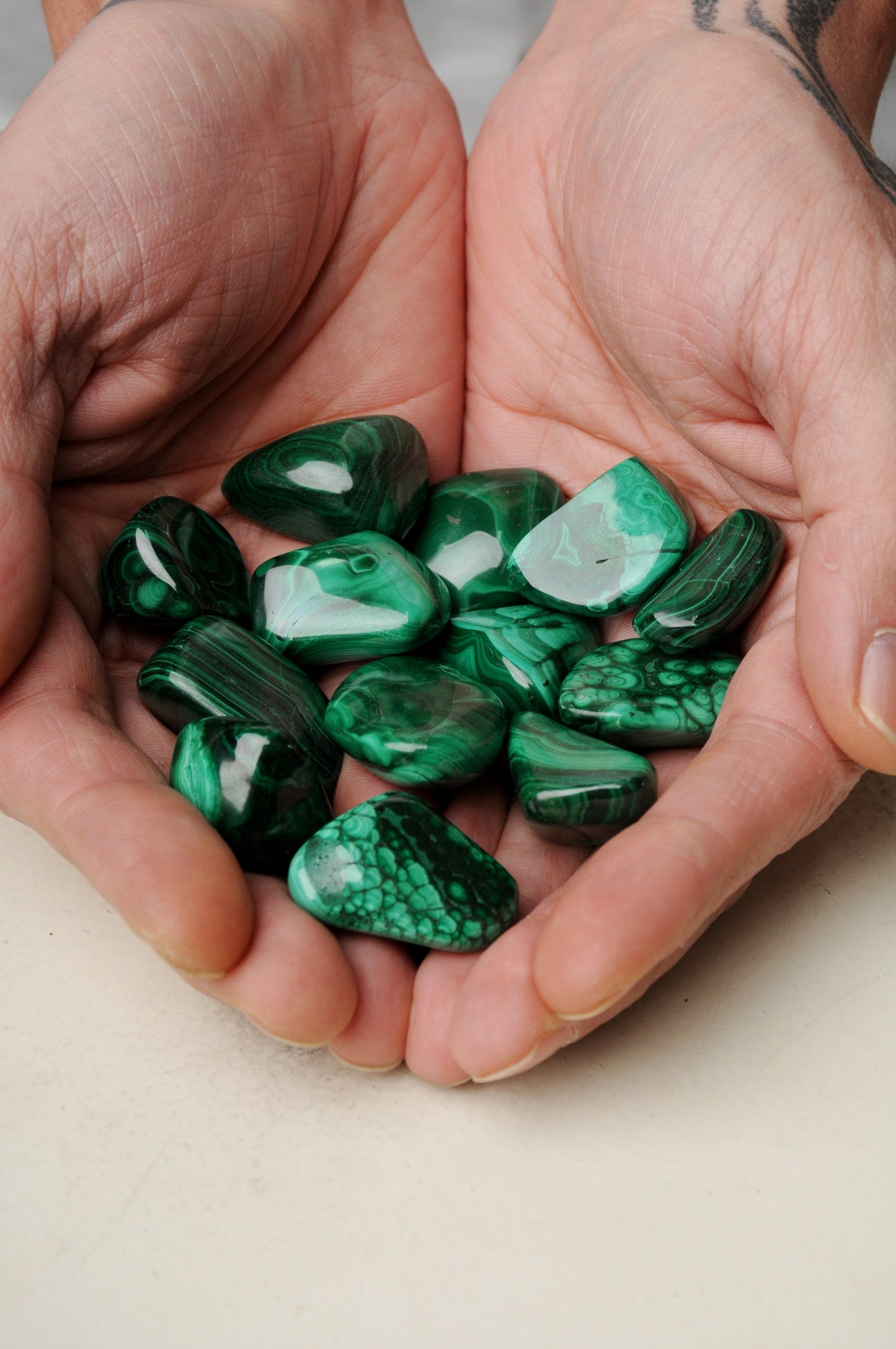 Malachit Energie Stein Herzchakra