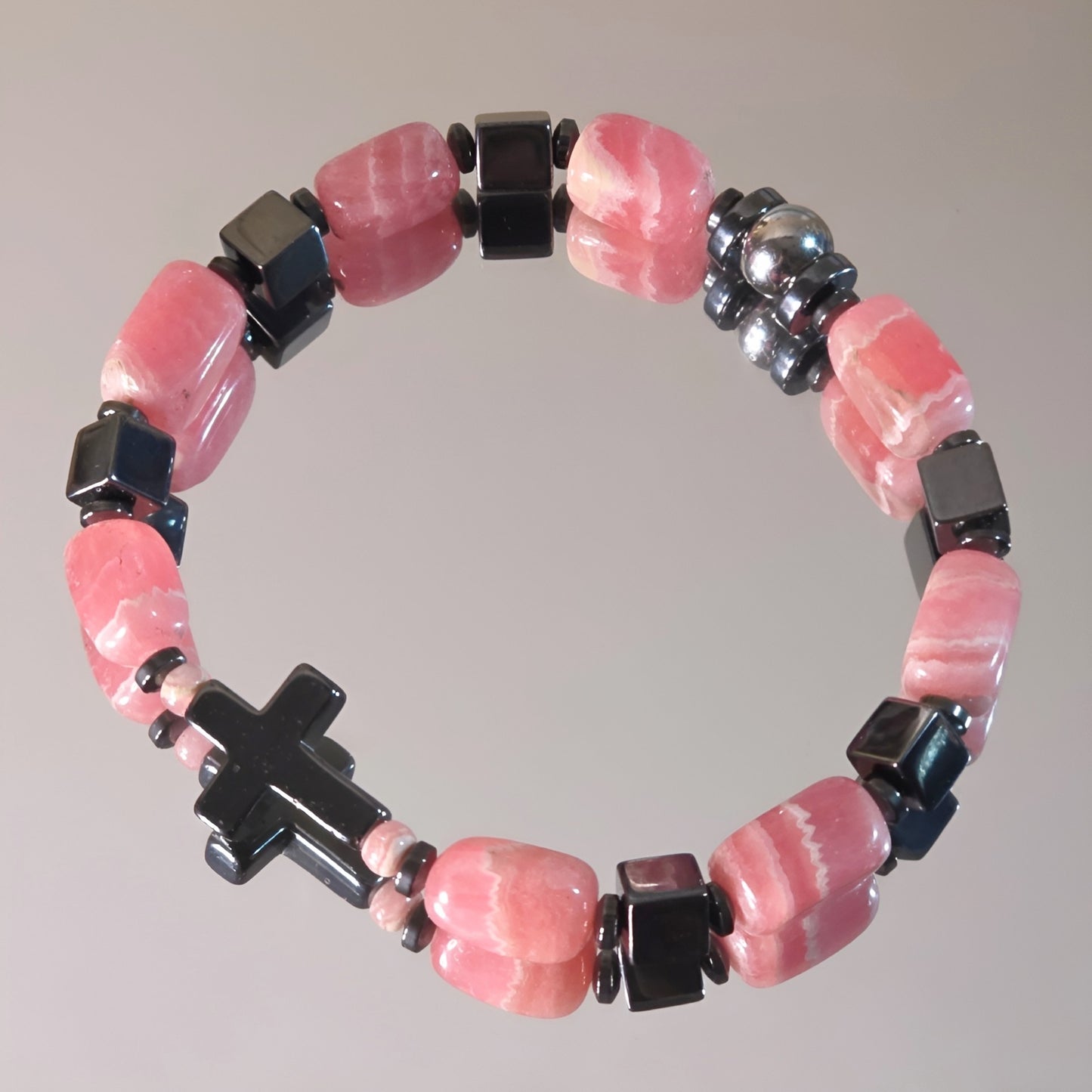 Rhodochrosit Energie Armband Flieger Herzchakra