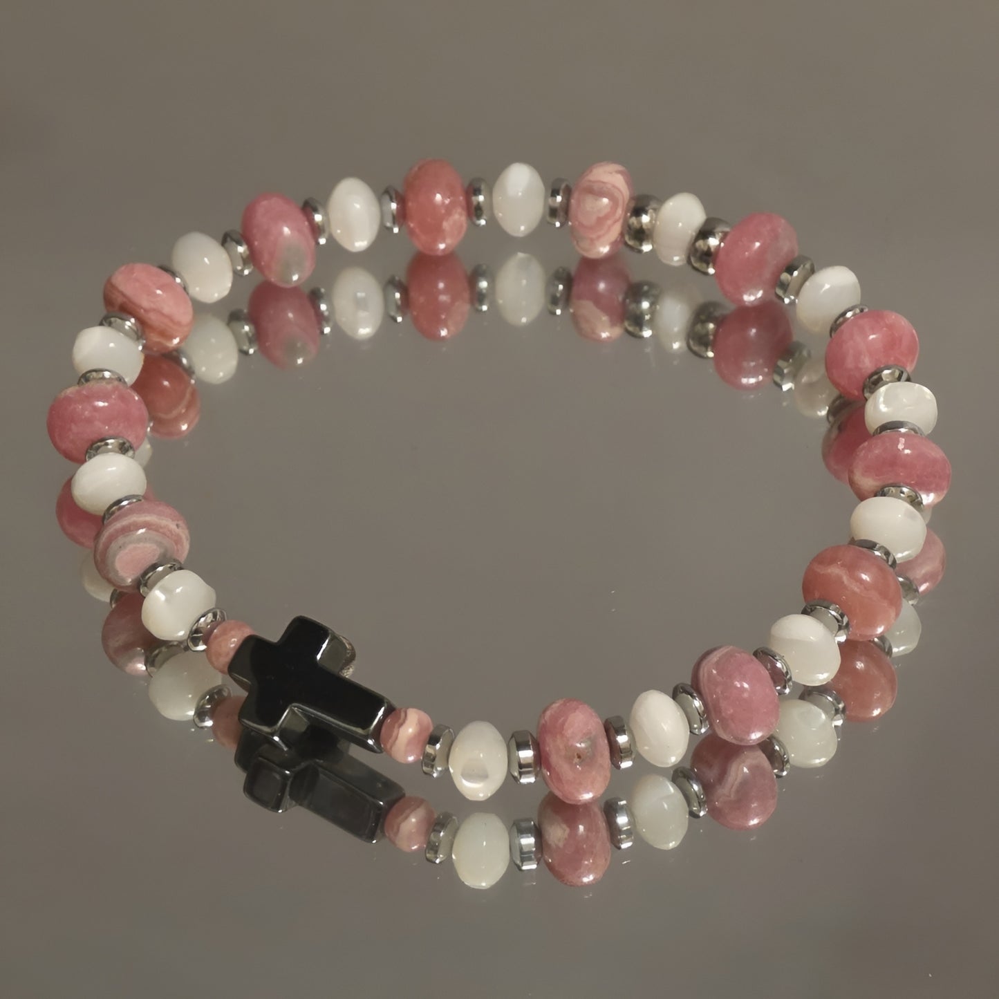 Rhodochrosit Energie Armband Helene Herzchakra