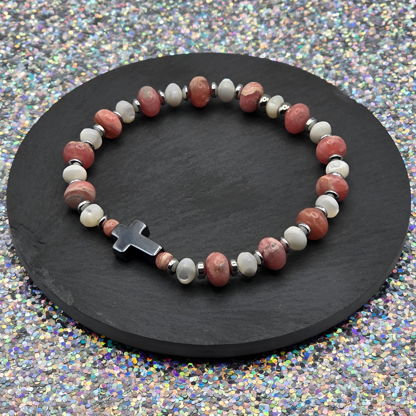 Rhodochrosit Energie Armband Helene Herzchakra