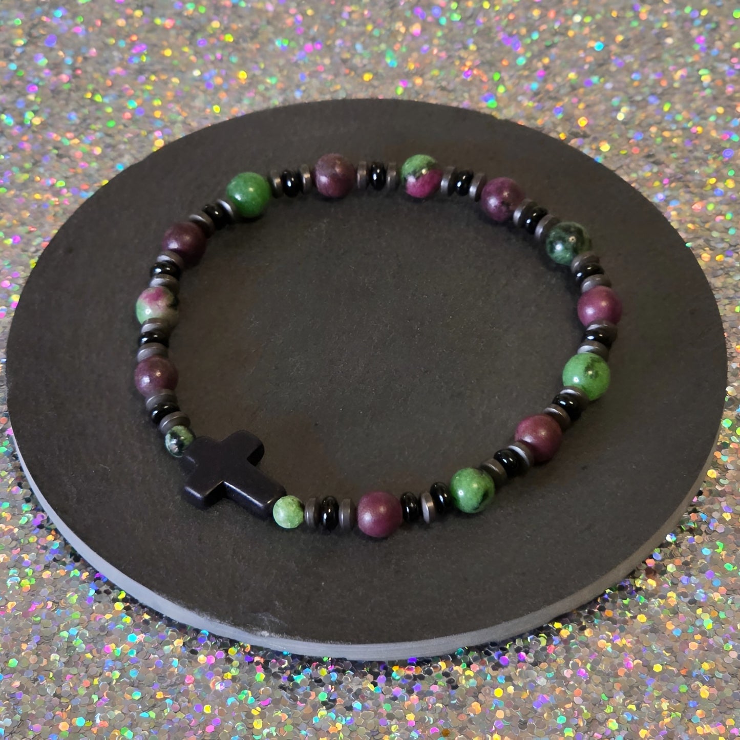 Rubin-Zoisit Energie Armband Anahata Herzchakra