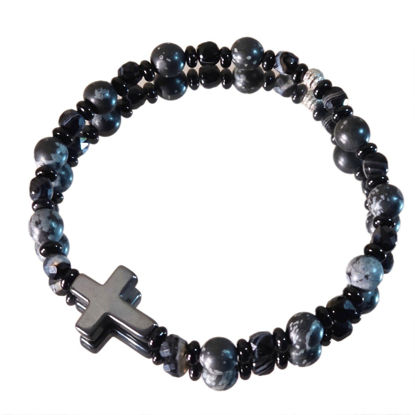 Schneeflocken Obsidian Olaf Wurzelchakra