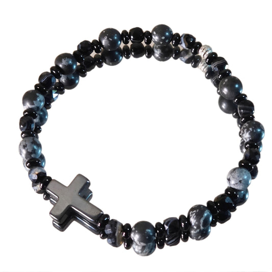 Schneeflocken Obsidian Olaf Wurzelchakra