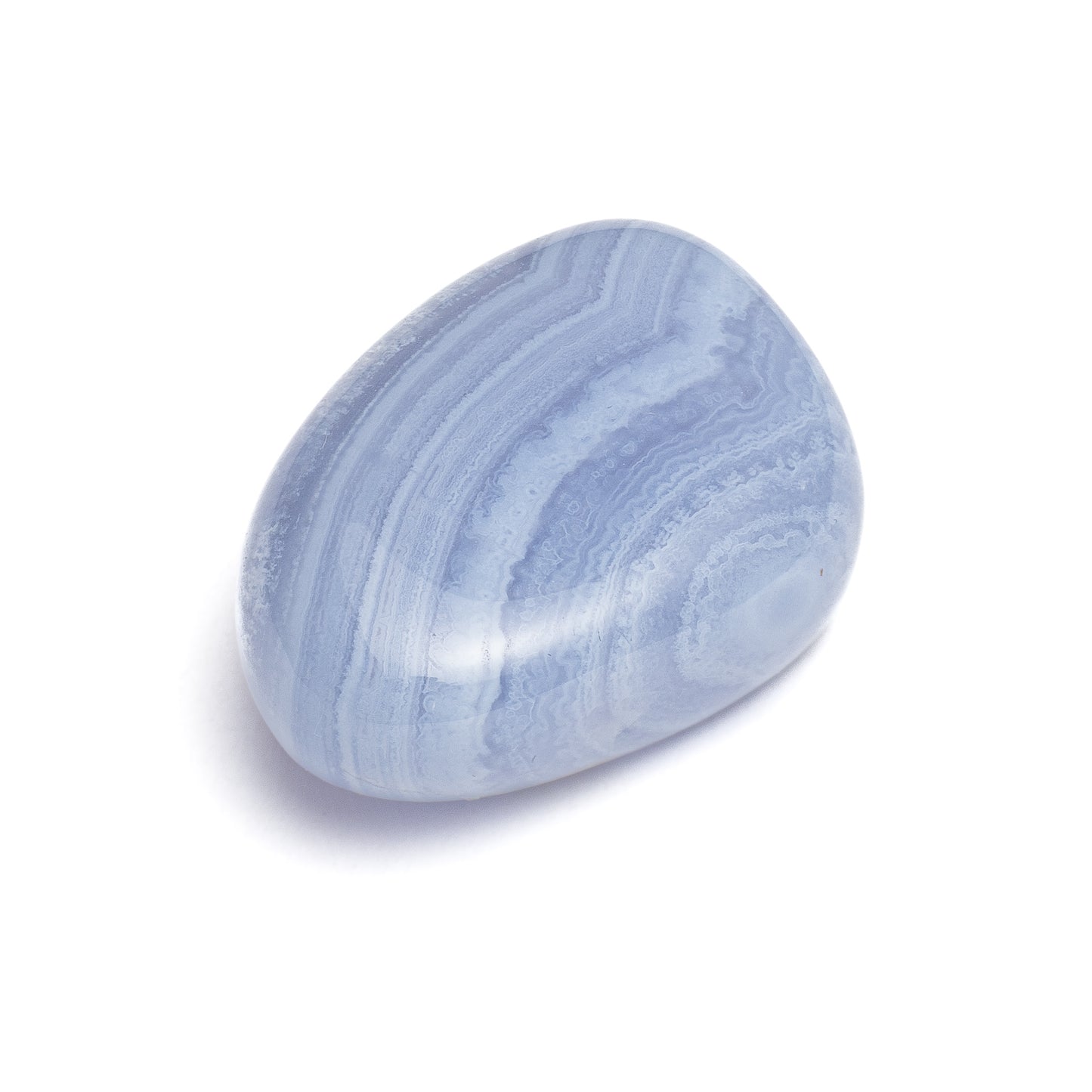 blauer Chalcedon Energie Stein Halschakra