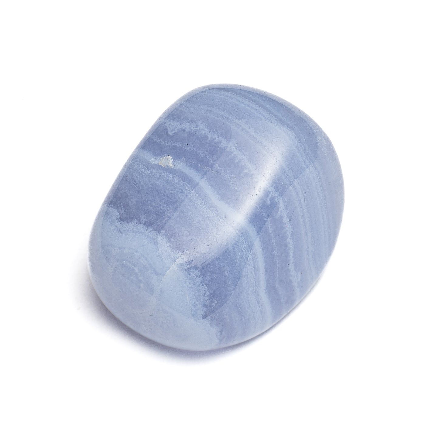 blauer Chalcedon Energie Stein Halschakra