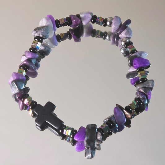 Sugilith Energie Armband Grisu Kronenchakra