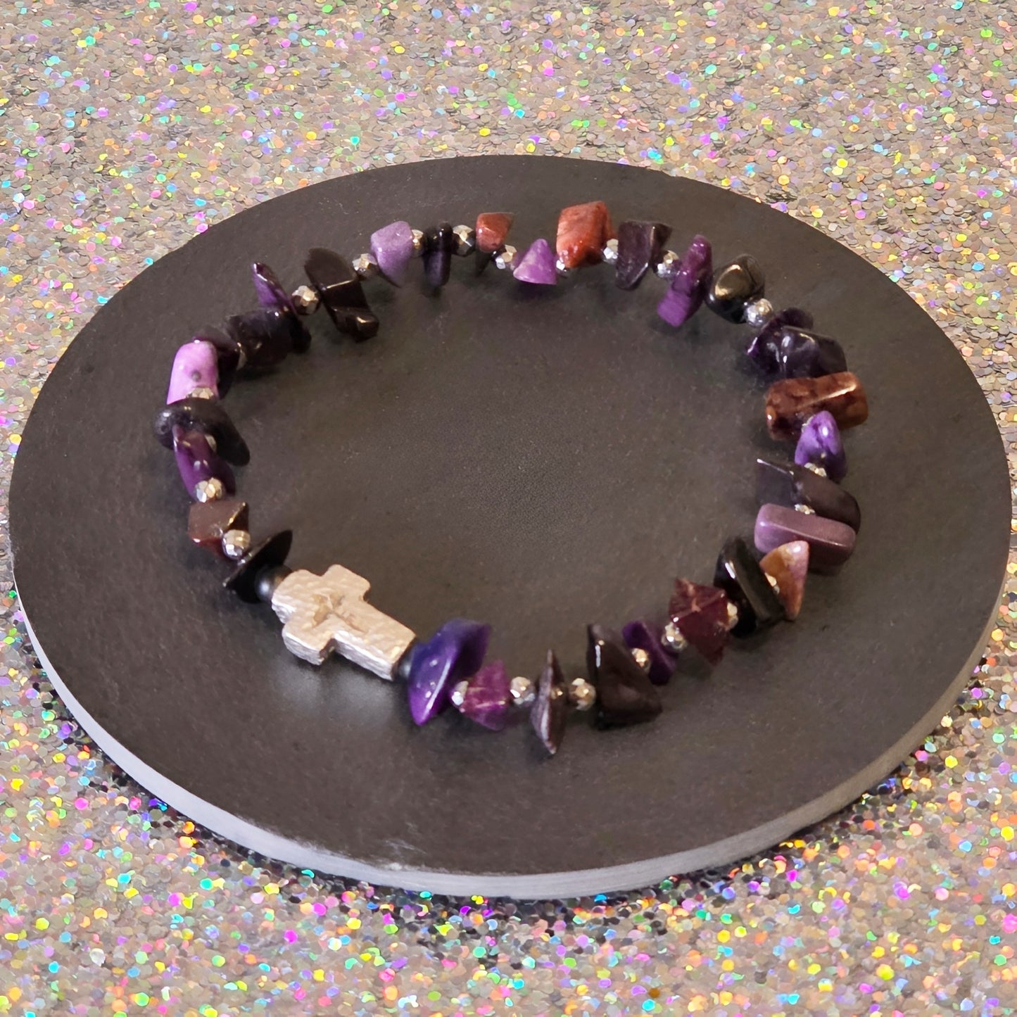 Sugilith Energie Armband Fafnir Kronenchakra