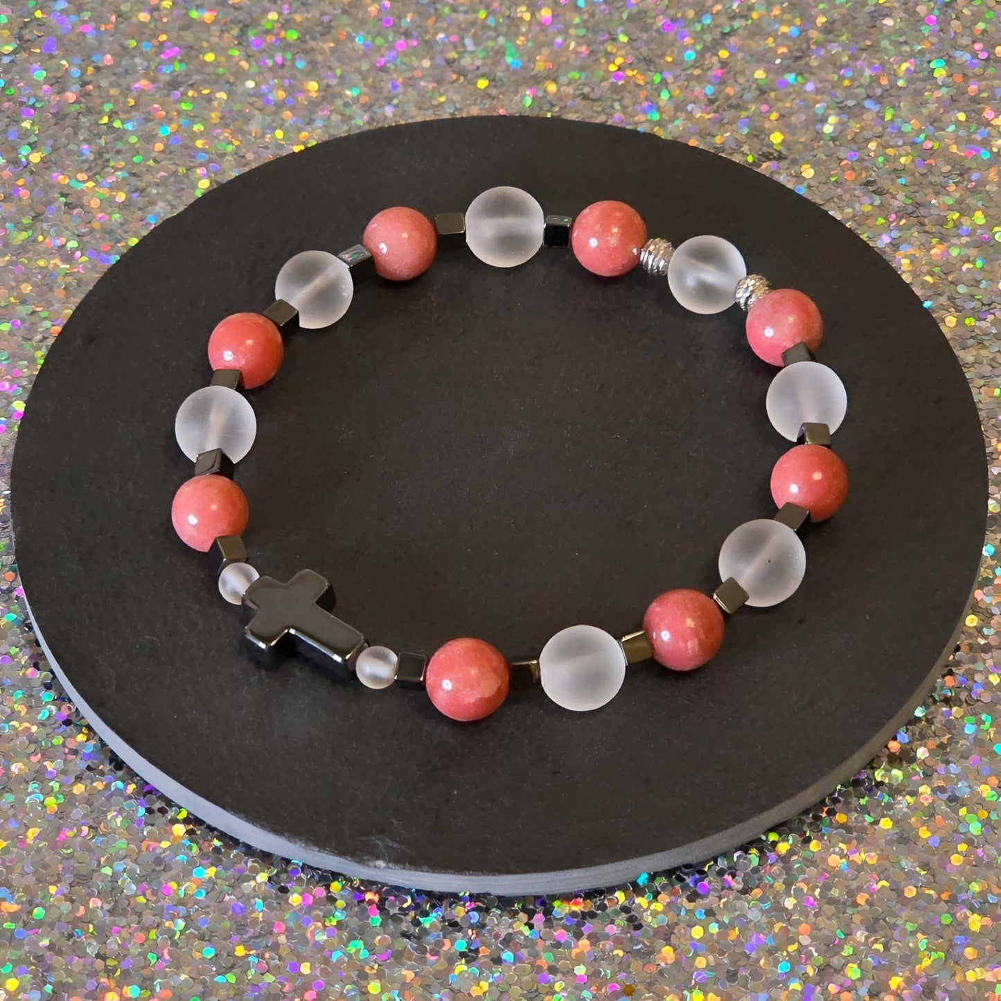 Thulit Energie Armband Celine Herzchakra