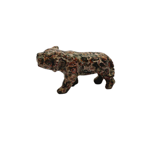 Chinesisches Sternzeichen Tiger – aus Leopardenfell-Jaspis Wurzelchakra