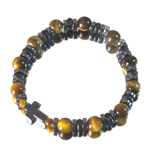 Tigerauge Energie Armband Champion Solarplexus Chakra