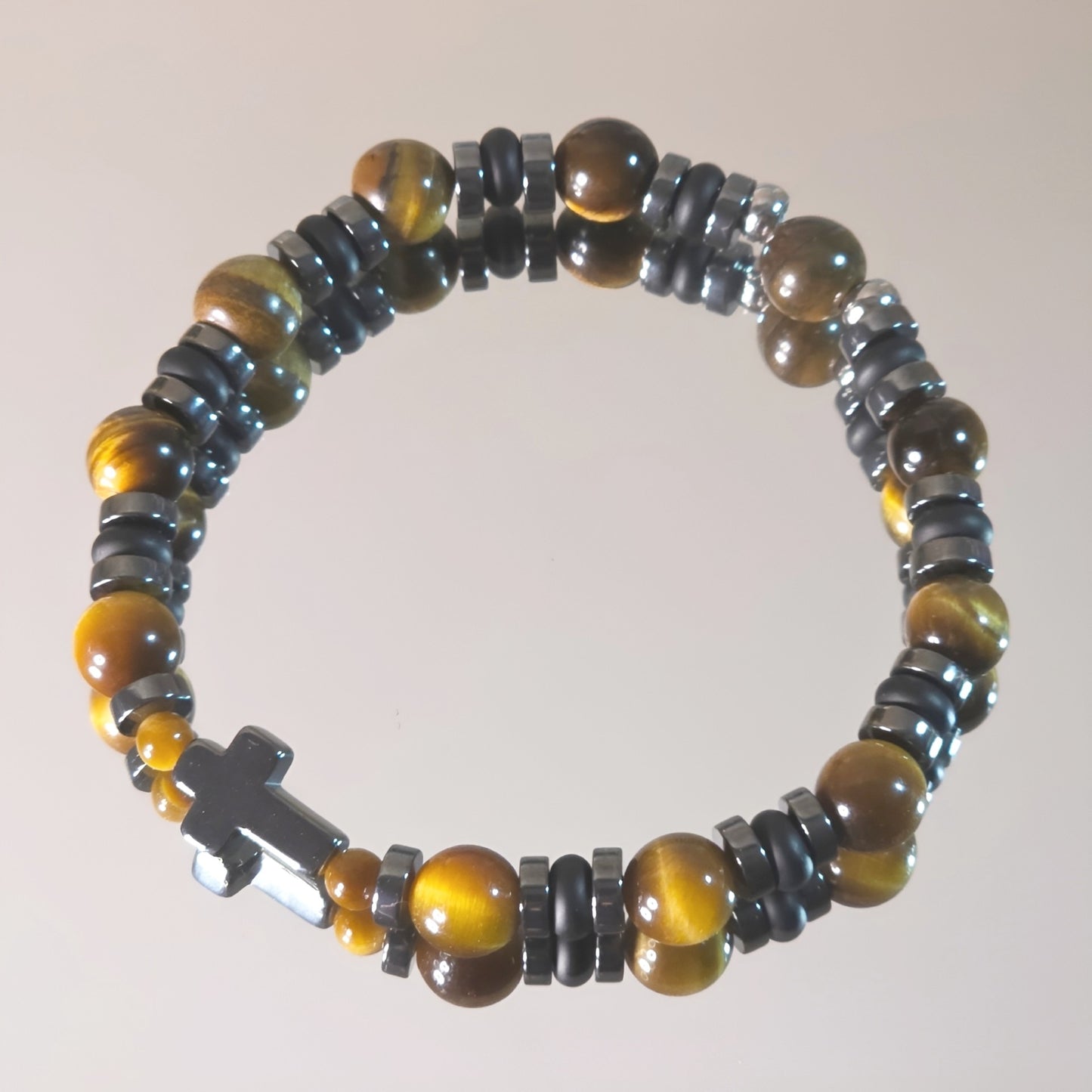 Tigerauge Energie Armband Champion Solarplexus Chakra