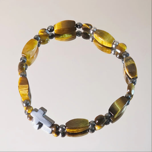 Tigerauge Energie Armband Braveheart Solarplexus Chakra