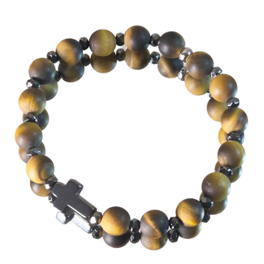 Tigerauge Energie Armband Hunter Solarplexus Chakra