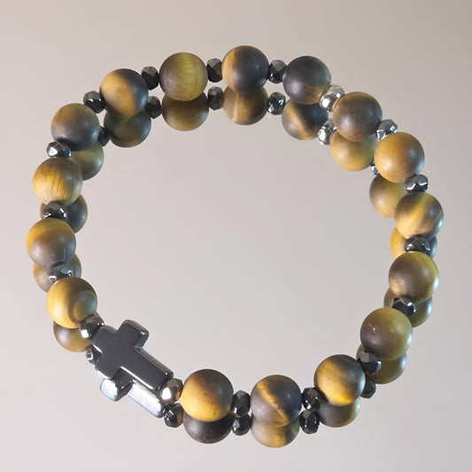 Tigerauge Energie Armband Hunter Solarplexus Chakra