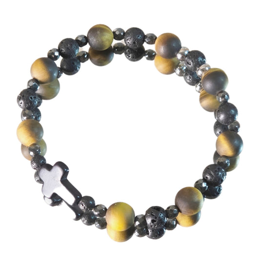 Tigerauge Energie Armband Courage Solarplexus Chakra