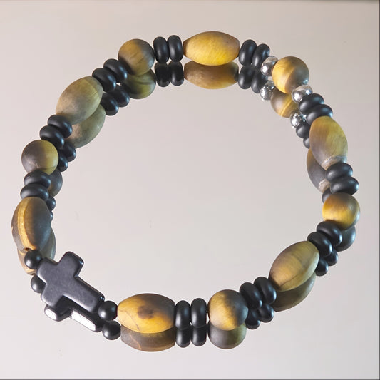 Tigerauge Energie Armband Rocky Solarplexus Chakra