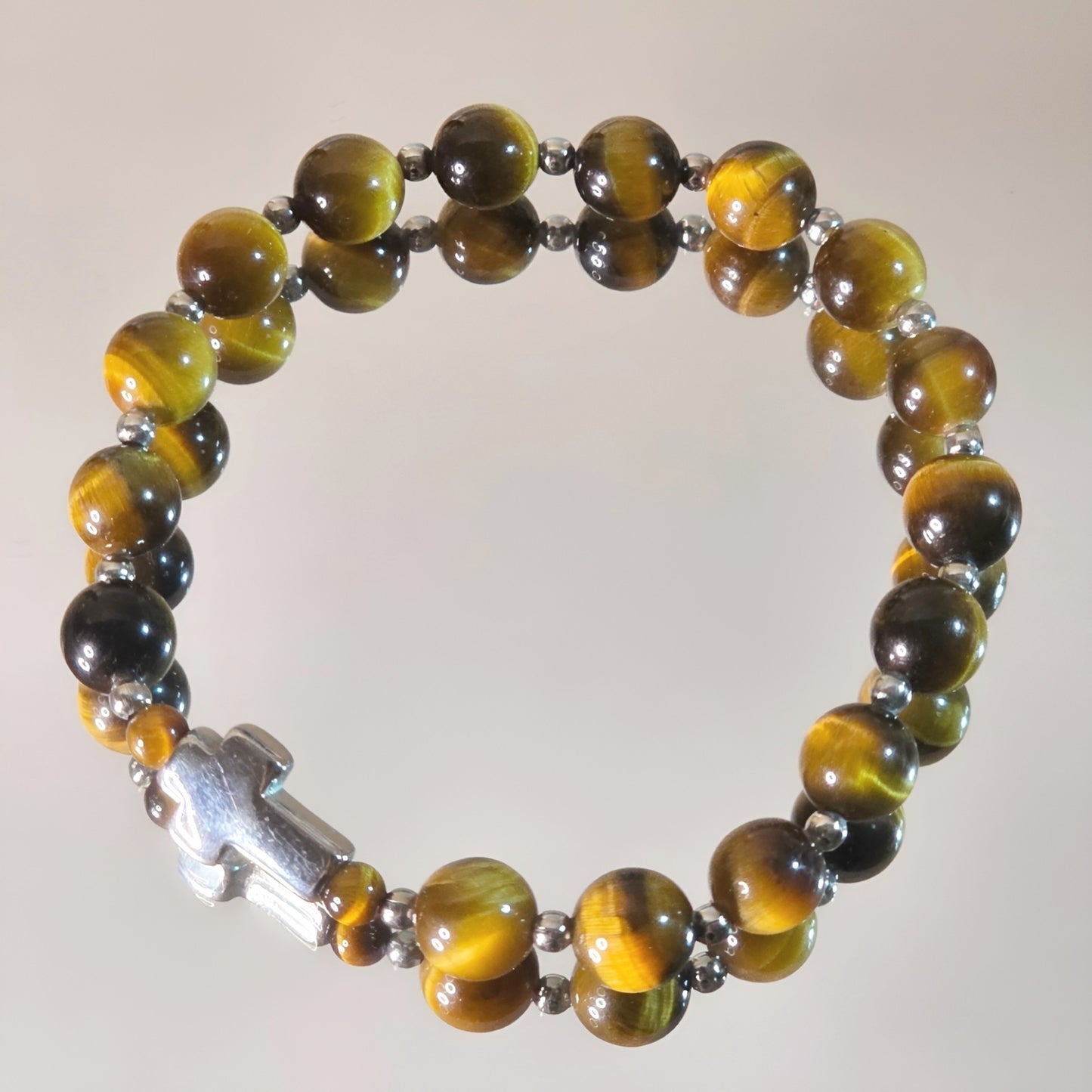 Tigerauge Energie Armband Alpha Solarplexus Chakra