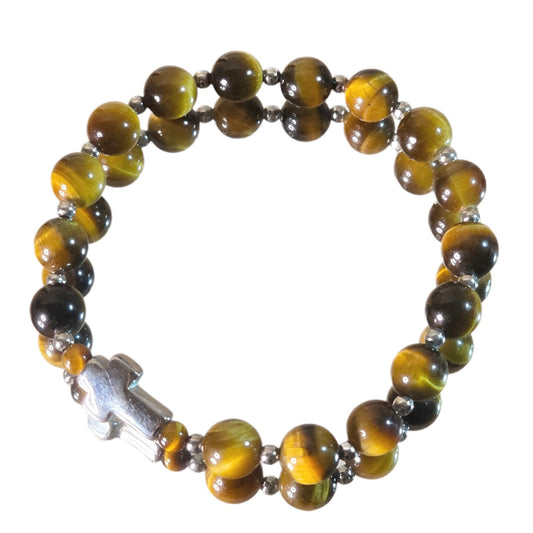 Tigerauge Energie Armband Alpha Solarplexus Chakra