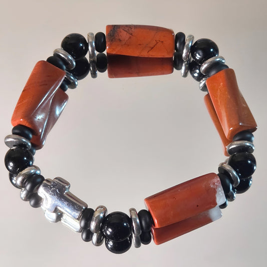 roter Jaspis Energie Armband  Wabi Sabi Wurzelchakra